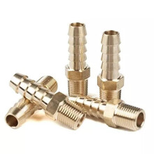 Messing-Schlauchanschluss auf NPT-Verschraubung 1/4" x 1/8", 5er-Pack