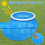 Blue 2.40M Round Pool Cover, Dustproof, Thermal Insulation for Inflatable Pools 6