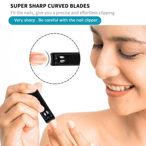 Kit per unghie da uomo con tagliaunghie e strumenti per manicure (7 pezzi) 2