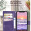 iPhone11 pung-etui lilla PU-læder folio med 2