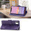 iPhone11 pung-etui lilla PU-læder folio med 3