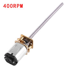 Mini motore a ingranaggi metallici DC6V 30-400 giri/min Albero M3x55mm