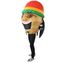 Music Festival Inflatable Clothing Sunglasses Jamaican Stage Performance Halloween Cosplay Party Mascot Doll Costume Props