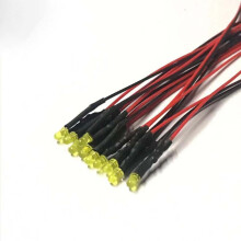 LED-Leuchten, einzeln vorverdrahtet, 3 mm, 50 Stück
