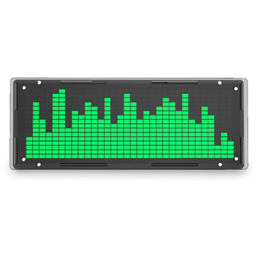 Led Spectrum Analyzer Clock With Vu Meter, 1Pc 9107258858399