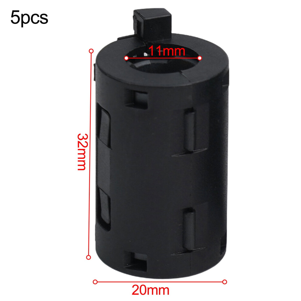 Ferrite Cable Choke Clip Anti-Interference 5-Pack 9107258858825