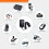 Linjieee AC/DC Power Adapter 12V 2A 24W 6