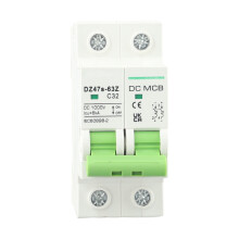 Interruptor isolador CC Mosiee 1000V 2 polos para energia fotovoltaica
