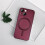 iPhone13Mini cover mat, blødt metallisk vinrødt 3