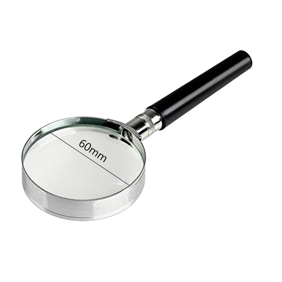 Handheld Magnifying Glass 5X Magnification 60mm