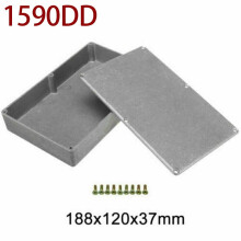 Aluminium instrumentenbehuizing zilverkleurig, 1 stuk