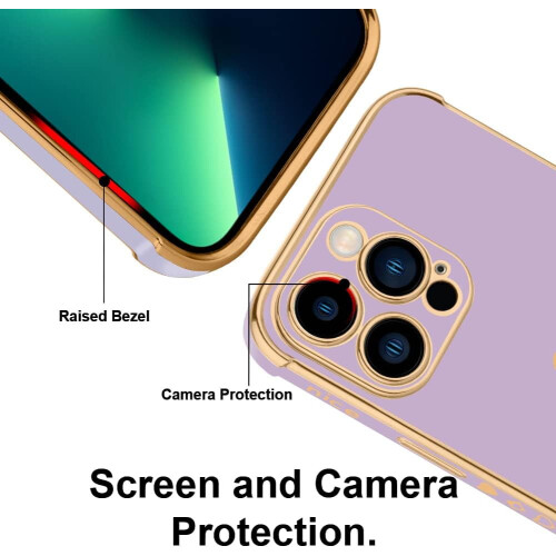 iPhone13Pro Max cover lilla blød TPU bumper 67 tommer 2