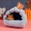 Hamsterseng Varm Mini Hus Bur Hule til Små Kæledyr 3