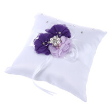 Lila Eheringkissenhalter 20x20cm