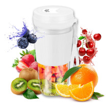 Kayannuo Mini Blender Rechargeable USB 380 ml, 50 W, Bol de jus portable idéal pour les voyages, le camping et la cuisine - Cadeau pour femme