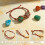 Nylon-Braid-Armband-Set mit Holzperlen (4 Stück) 3
