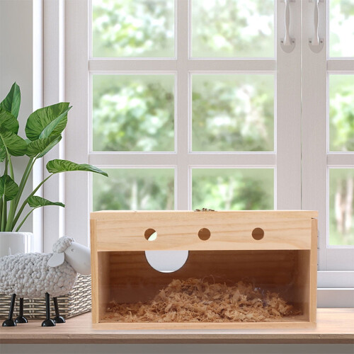 Nichoir en bois pour perroquets 1