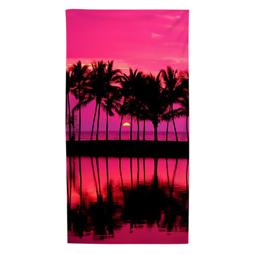 Toalha de praia compacta de microfibra, sem areia, secagem rápida, 76 x 152 cm (30 x 60 polegadas). 1