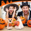 Spookhond snoepkomhouder van hars, Halloween decoratie 6