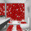 Plaid Letter Pattern Bathroom Set 4pcs Non-slip Waterproof 3