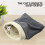 Mála Codlata Plush Uaimh Leaba Cat 1 Pacáiste 6