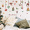 Julrubbertransfers vintageblommor 31,8x86 cm 5