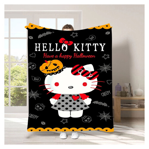 Κουβέρτα Hello Kitty για Halloween με πάχος 30x40 ίντσες 1