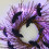 Halloween-krans sort kvist med glitterflagermus 43 cm 5