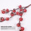 Christmas artificial pomegranate berry branches red3pcs 2