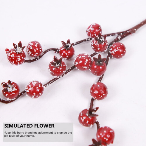 Christmas artificial pomegranate berry branches red3pcs 1