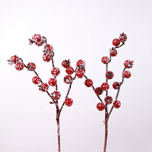 Christmas artificial pomegranate berry branches red3pcs 2
