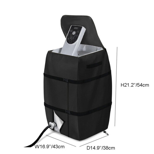 Housse de pompe de spa imperméable et isolée avec fermeture éclair 2