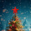 Étoile à cinq branches dorée pour sapin de Noël 7