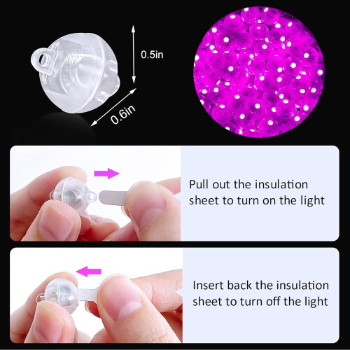 Mini LED-valot ilmapalloille ja lyhtyille, 100 kpl 1
