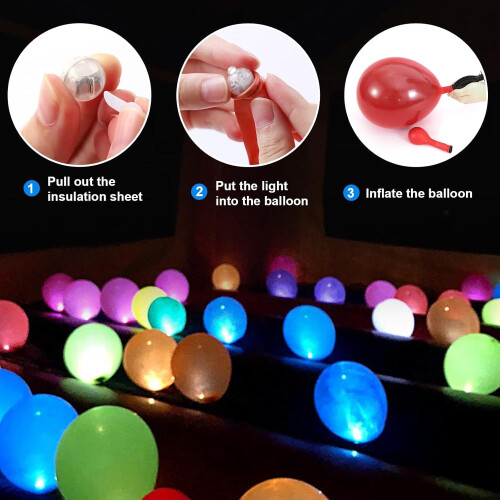 Mini LED-valot ilmapalloille ja lyhtyille, 100 kpl 2