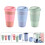 Kaffe- och temugg med silikonlock 6 st 5