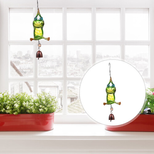 Carillon éolien grenouille pour jardin et terrasse 2