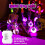Luzes de Halloween em formato de olho, com 30 LEDs e funcionamento a bateria. 8