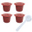Apmemiss Wholesale4Pcs Επαναχρησιμοποιούμενες κάψουλες καφέ, κάψουλες, φλιτζάνια, φίλτρο 1