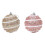 Christmas Ball Ornament White Foam 8cm Shatterproof 5