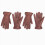 Dark Brown Cow Leather Work Gloves for Yardwork and 8