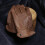 Dark Brown Cow Leather Work Gloves for Yardwork and 6