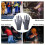 Black Polyester PU Work Safety Gloves EN388 12 Pairs 7