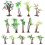 Eease14Pcs Miniature Tree Model Bonsai DIY Craft Decor Gift 1
