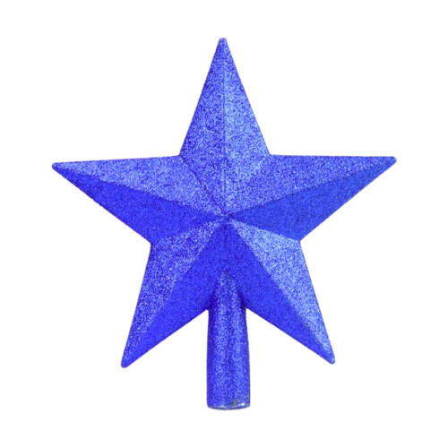Étoile à cinq branches dorée pour sapin de Noël 1