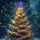 Étoile à cinq branches dorée pour sapin de Noël 6