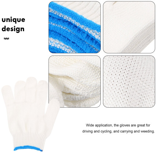 Work Gloves for Pruning - Cotton, Universal Fit, 12 Pairs 1