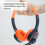 Cuffie wireless Bluetooth 5.1 con cavo retrattile e 5