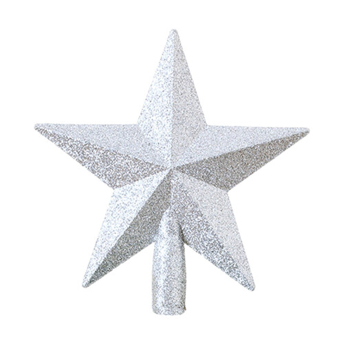Étoile à cinq branches dorée pour sapin de Noël 1