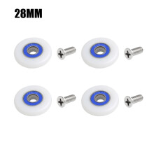 Shower Door Roller Wheels 28mm Diameter 4 Pcs